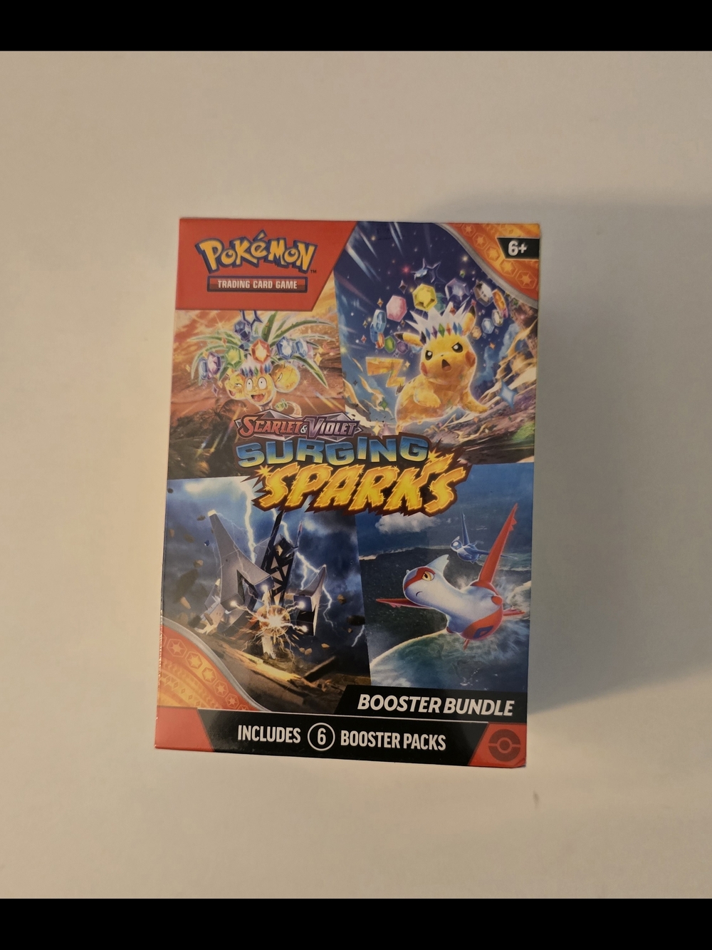 Pokemon TCG Scarlet & Violet Surging Sparks Booster Bundle 6 Packs, New Sealed
